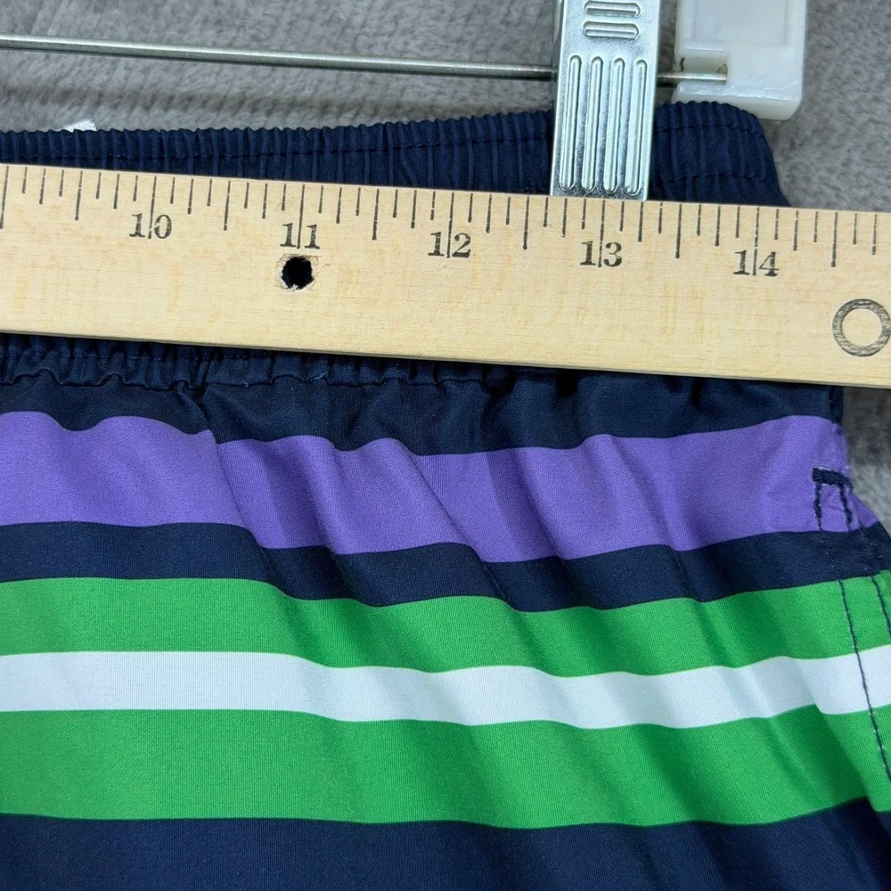 Polo Ralph Lauren Swim Trunks Mens M Striped Multicolor Pony Logo EUC
